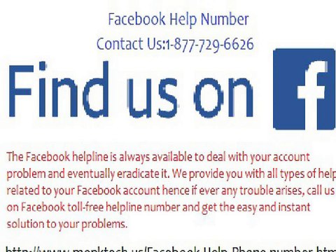 Having Facebook account issue? Dial Facebook Help Number 1-877-729-6626