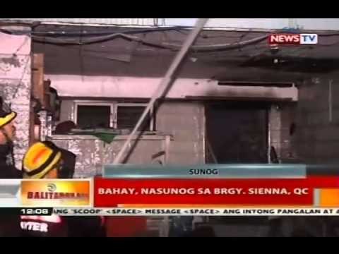 BT: Bahay, nasunog sa Brgy. Sienna, QC
