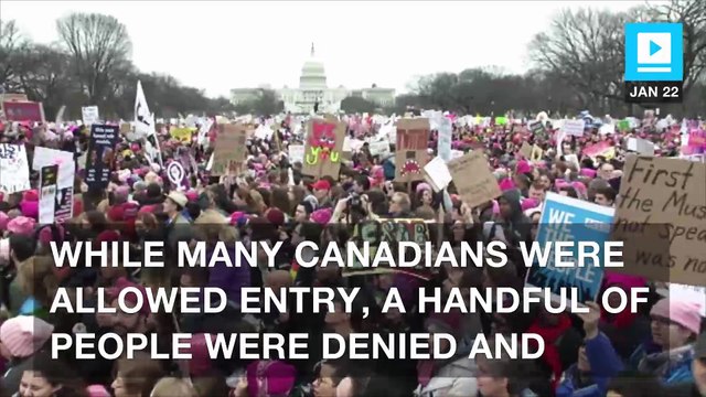 Canadians heading to women's march denied U.S. entry