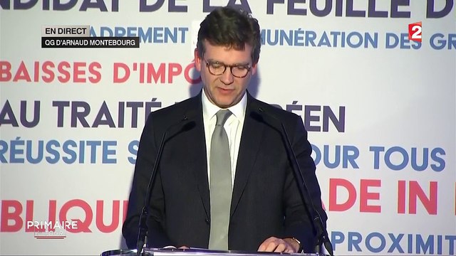 Primaire de la gauche : Dimanche prochain je voterai Benoît Hamon , déclare Arnaud Montebourg