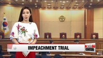 Constitutional Court holds eighth hearing in impeachment trial