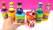 Paw Patrol Weeble Wobbles Playdoh Surprise Toys! Nick Jr Learn Colors Stacking Cups Kids Toys Video