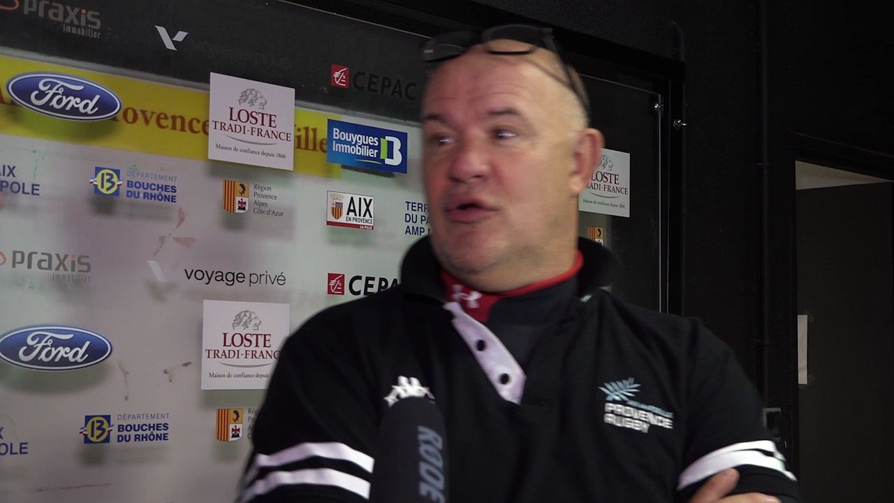 Marc Delpoux après Provence Rugby / Aubenas