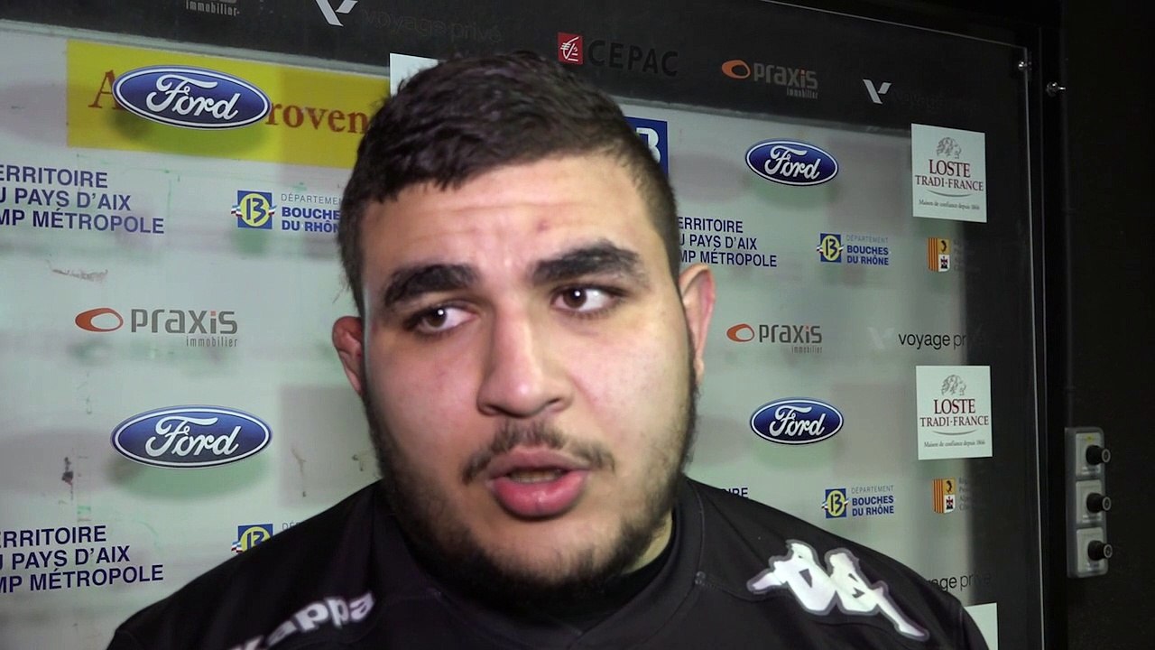 Mohamed Loukia après Provence Rugby / Aubenas
