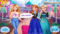 Поездка Барби Для Arendelle: Disney принцессы Барби Эльзы и Анны Лучшая игра для маленьких девочек