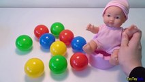 Learn Counting Baby Doll & Colors to Learn - Numbers Counting w/ Color Balls - Kids Learning Videos