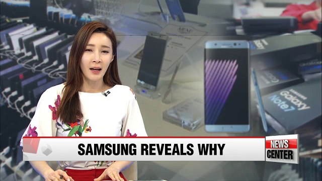 Samsung Electronics says battery defect was cause of Galaxy Note 7 fires