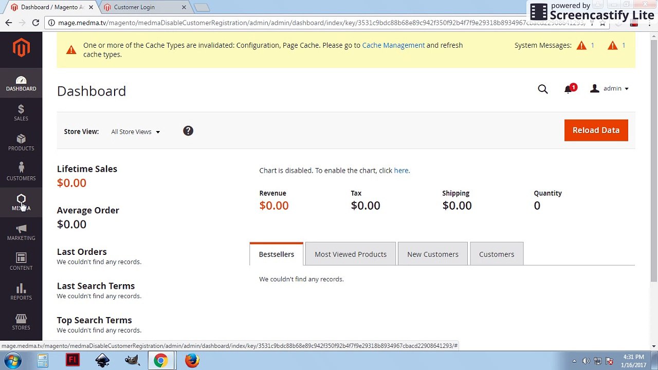 Disable Customer Registration