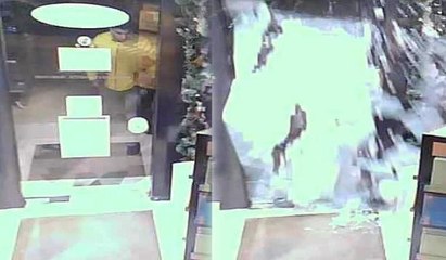 Şişli'deki hırsızlık kamerada... Cam kapıyı böyle kırdı