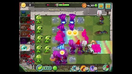 Plants VS Zombies 2 - Modern Day - Day 4 - New Plants Night Shade