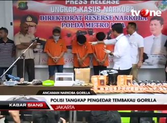 Polisi Tangkap Pengedar Tembakau Gorilla