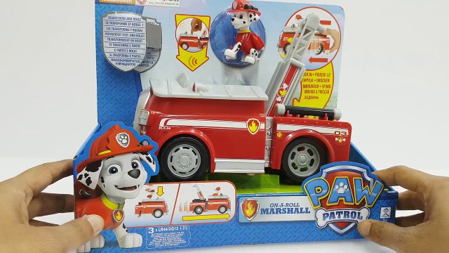 Paw Patrol Toys For Children Marshall and Fire Truck Unboxing and Toy Review