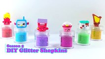 How to make Glitter Shopkins - 6 Season 5 DIY Ultra Rare Shopkins