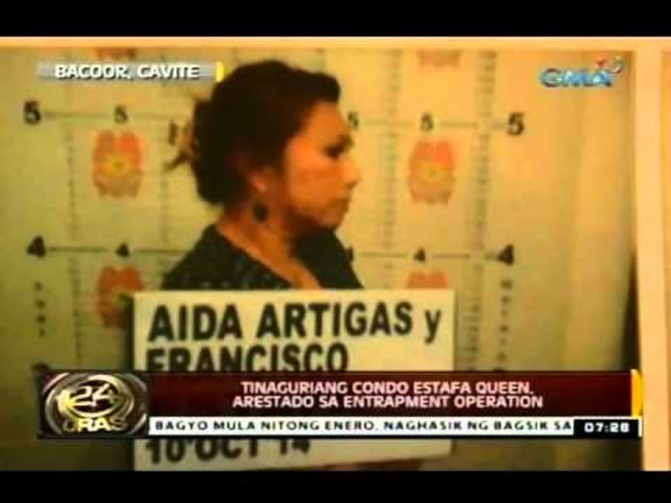 24 Oras: Tinaguriang condo estafa queen, arestado sa entrapment operation