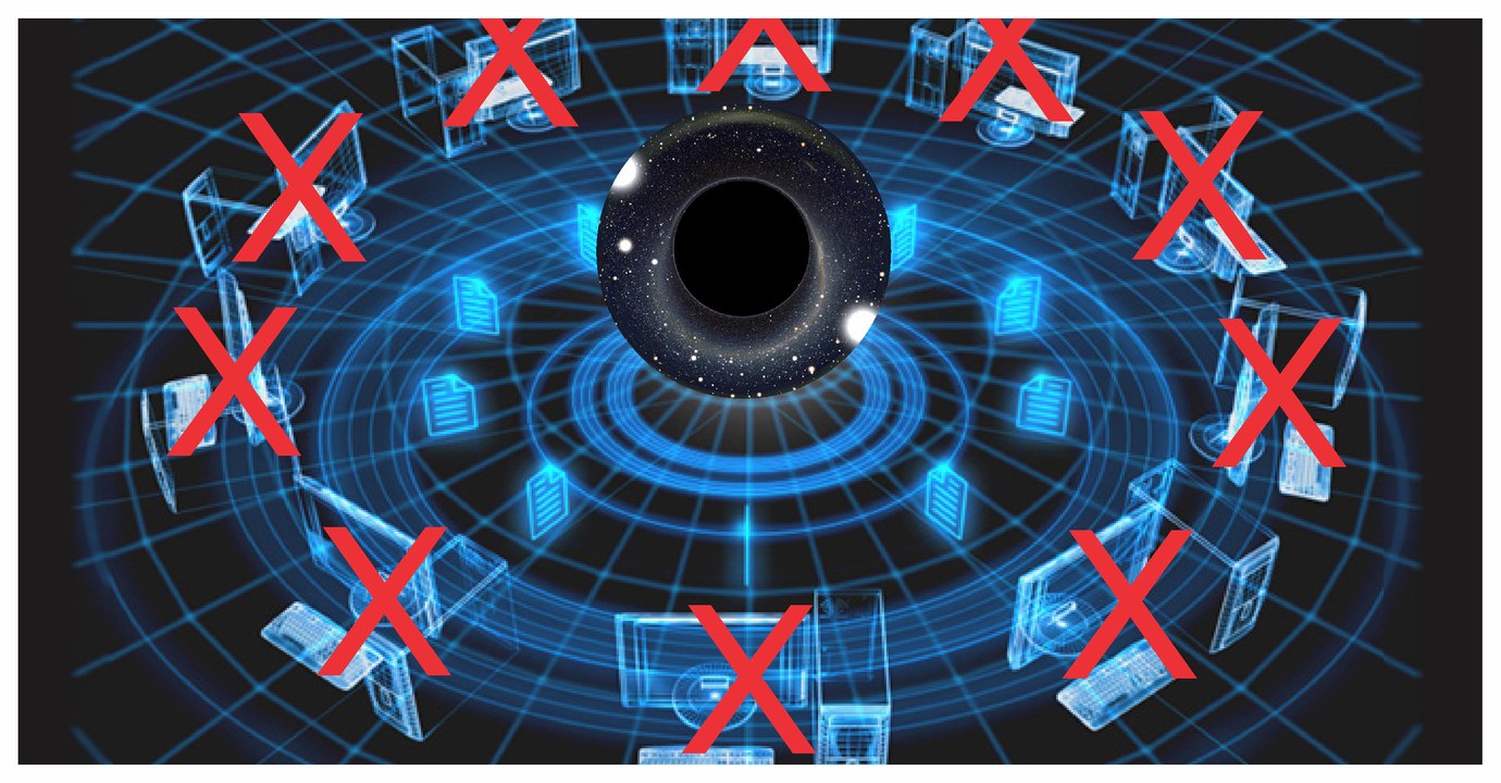 BURACOS NEGROS DA INTERNET E BURACOS NEGROS VIRTUAIS QUE LOUCURA É ESSA ?