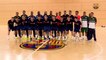 A seleção Brasileira de Futsal na Cidade Esportiva Joan Gamper