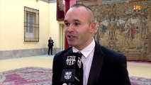 Andrés Iniesta is recognised with the National Sports Awars