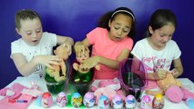 SLIME BAFF! Super Gross Baby Born Bath Time Toy Challenge - Surprise Eggs Prizes