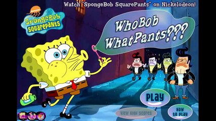 SpongeBob SquarePants WhoBob WhatPants 3D Movie Game new