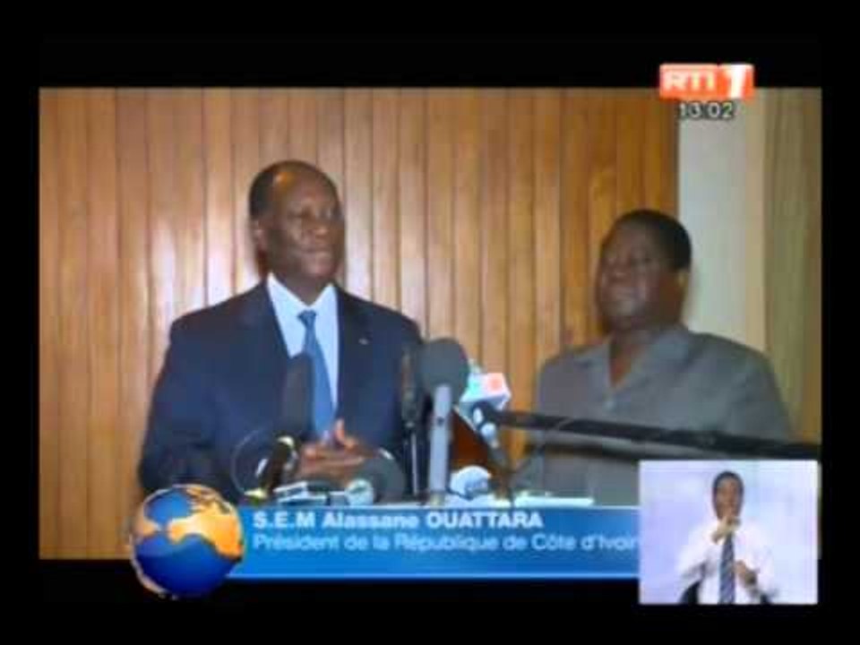 RTI - Echange entre le président Alassane Ouattara et Henri Konan Bedié
