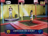 Flavia Laos y Patricio vs Angie y Alejandro en juego Ruta Guerrera