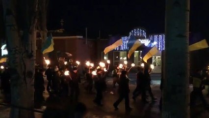 Славянск - шествие украинских националистов