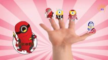 Finger Family Children Nursery Rhymes Minions Cartoons | Ironman Captain America Hulk Finger Family