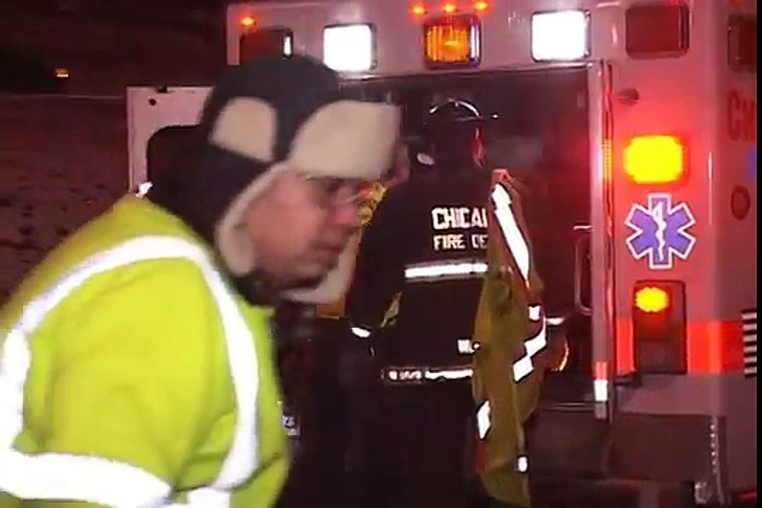 I-94 Dan Ryan High Speed Head On Accident-Car vs Guardrail with Ejection