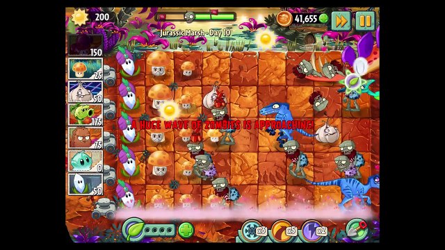 Plants VS Zombies 2 - Jurassic Marsh - Day 10 - iOS / Android - Walktrough Gameplay