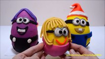 Funny Despicable Me Minions Play Doh surprise eggs with Kinder surprise unboxing