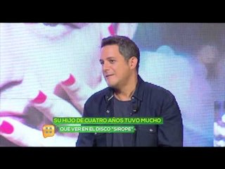 Alejandro Sanz graba tema con su hijo de cuatro años