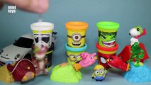 Marvel Minions Star Wars Play Doh Can Heads Learn Colours Kinder Joy Angry Birds Movie Toys