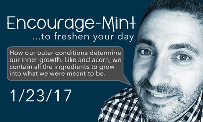 Encourage-Mint ... How our outer conditions determine our inner growth.