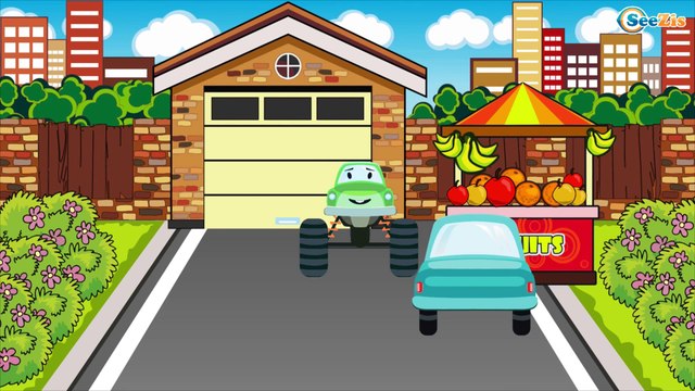 Монстр Трак ГОНКИ В ГОРОДЕ Мультики про МАШИНКИ Развивающие мультфильмы для детей