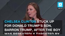 Chelsea Clinton defends Barron Trump
