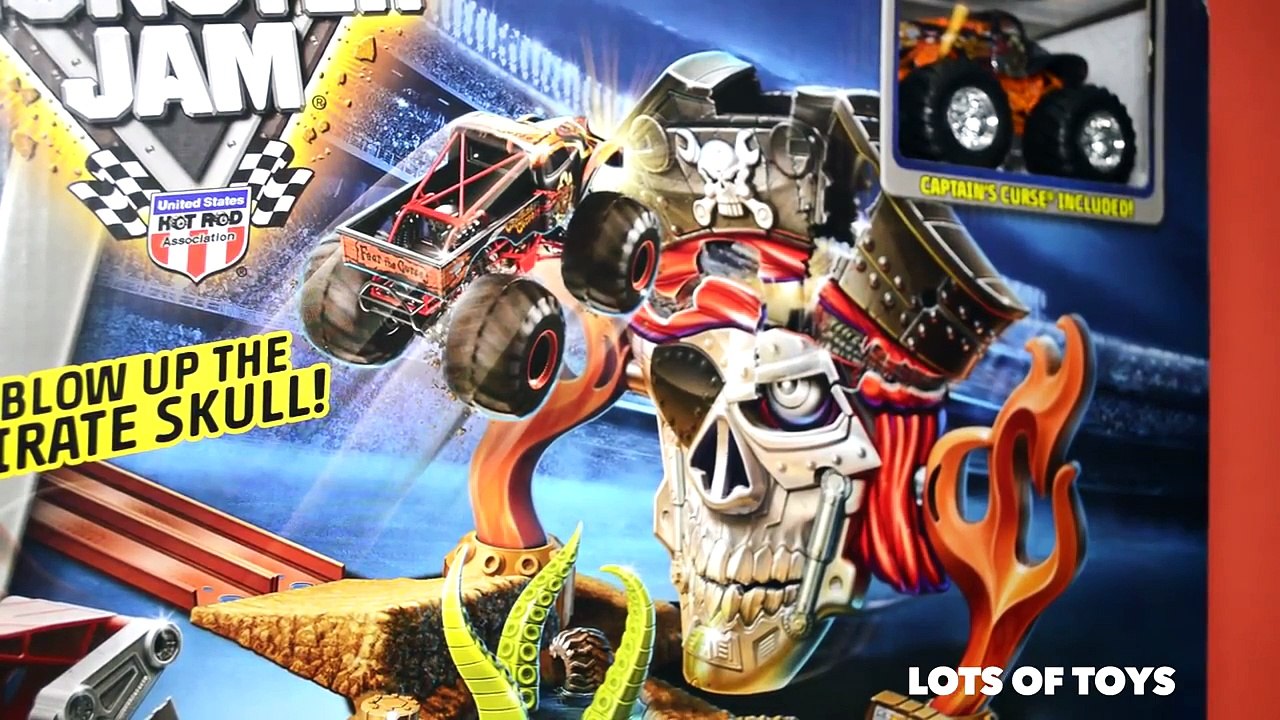 Pirate Takedown!! Captain Curse Monster Jam, Hot Wheels, Blaze Monster Machines, Transformers