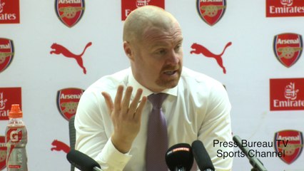 Sean Dyche reaction Arsenal vs Burnley