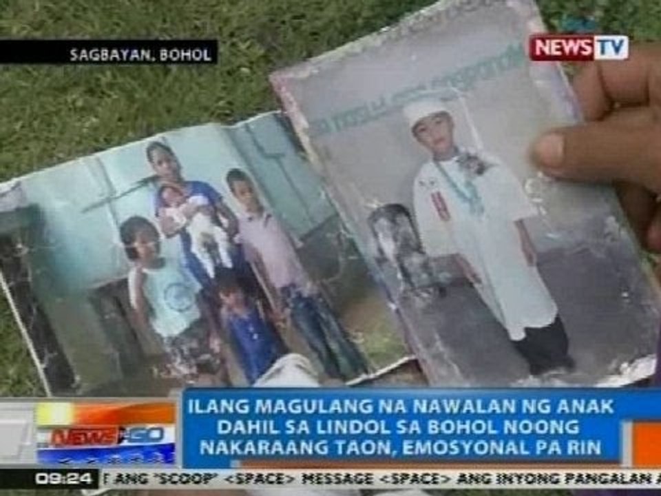 NTG: Ilang magulang na nawalan ng anak dahil sa lindol sa Bohol noong 2013, emosyonal pa rin