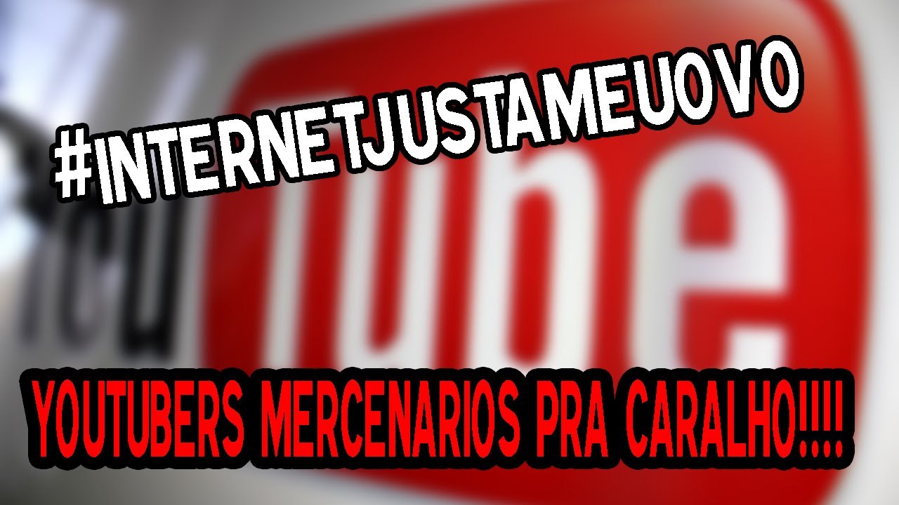 Youtubers só querem ilimitar a internet pra não ficarem pobres #internetjustameuovo