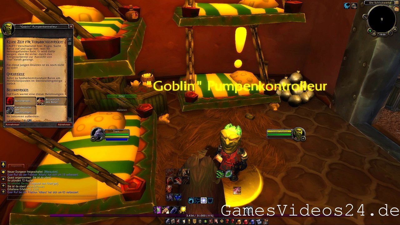 World of Warcraft Quest: Keine Zeit für Verabschiedungen!