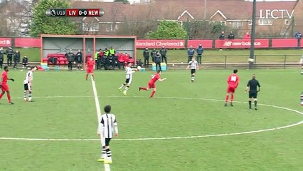 Okera Simmonds Goal Liverpool u18s v Newcastle U18s