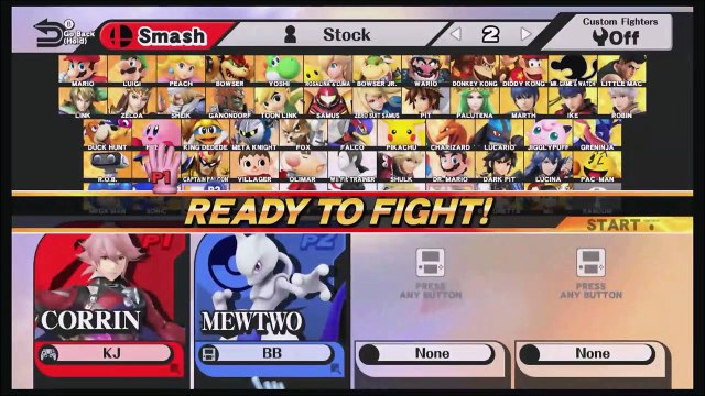SBY Smash 4 Weekly 12-2-16 - KJ (Corrin) vs BB (Mewtwo) (Loser's Finals)