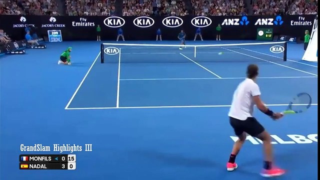 Rafael Nadal vs Gael Monfils - Australian Open 2017 4th Round Full Highlights HD