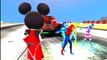 Mickey Mouse and Colorful Spidermans Dancing and Songs for Kids Nursery Rhymes for Children