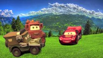Disney Pixar Cars Lightning McQueen, Mater Adventure to the Grand Canyon with Sarge Cars Toy Movie!