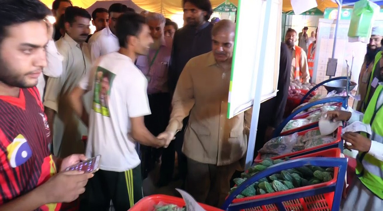 CM Punjab visit WAHGHA TOWN RAMZAN BAZAR 18-06-2016