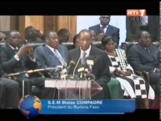 Ouagadougou: le Chef de l`Etat participe aux travaux du 20e anniversaire de l`UEMOA