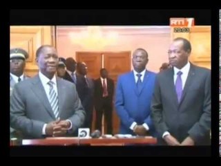 RTI - 20eme anniversaire de l'UEMOA : Arrivée du président au Burkina Faso