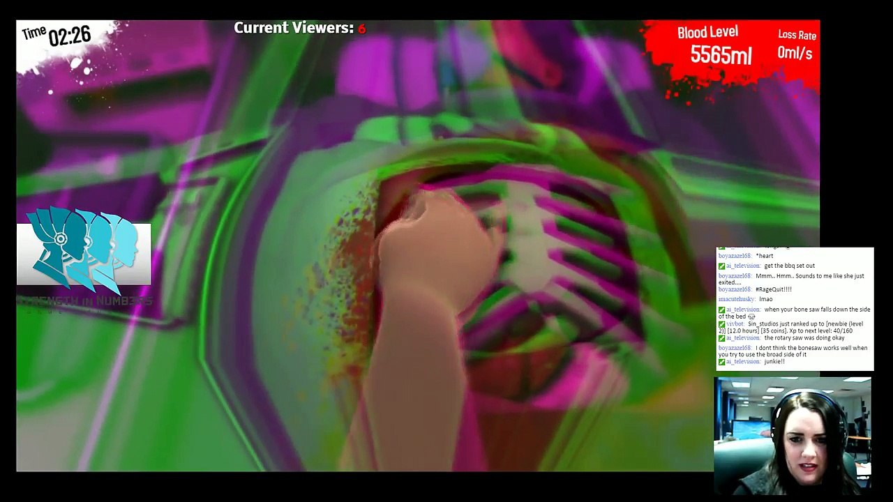 Emily Playing Poorly Game Streaming: Surgeon Simulator