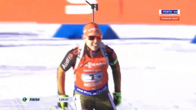 БИАТЛОН 22.01.2017. ЭСТАФЕТА. ЖЕНЩИНЫ. КУБОК МИРА 2016-2017